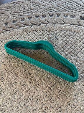 Teal Non-Slip Velvet Non-Slip Clothes Hangers - Set of 10